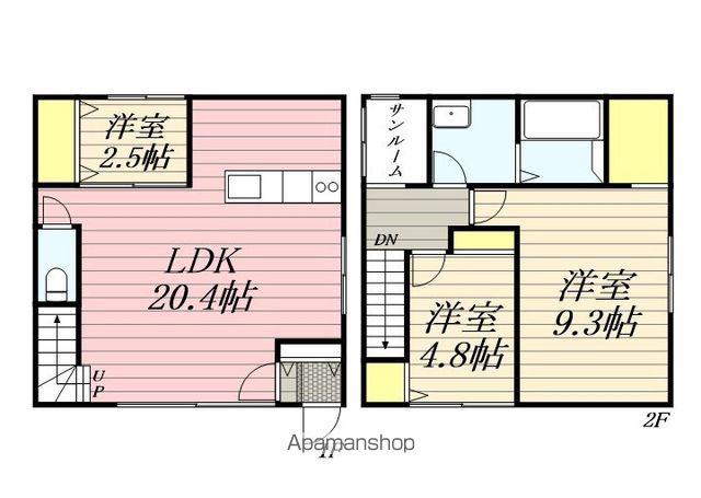 久大本線 久留米駅 徒歩38分 2階建 新築(3LDK)の間取り写真