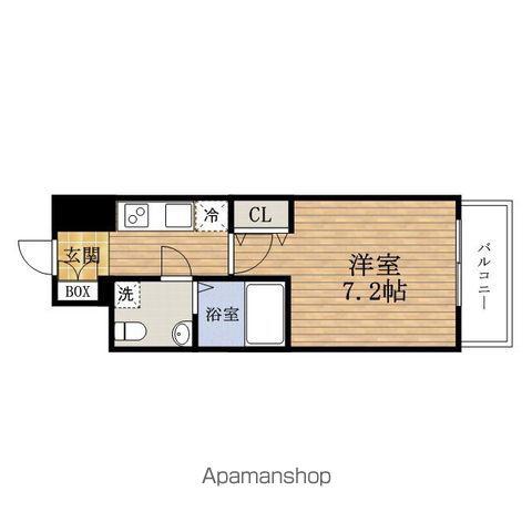 グランプラスTANIMACHI(1K/5階)の間取り写真