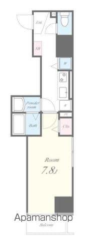 ヴェル ドミール(1K/4階)の間取り写真