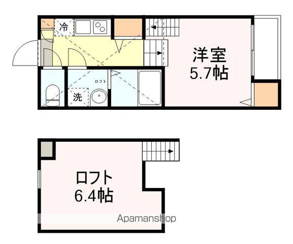 MAISON DE FRAISE(1K/2階)の間取り写真