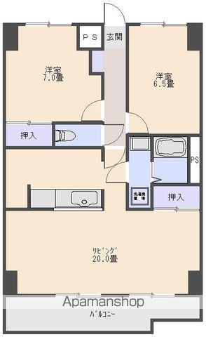 ヴィラ アイレックス(2LDK/2階)の間取り写真