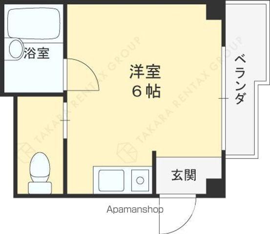 ハイツ菱屋(ワンルーム/1階)の間取り写真