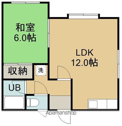 サンハイツ(1LDK/1階)の間取り写真