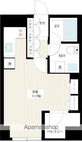カスタリア高輪台(ワンルーム/9階)の間取り写真