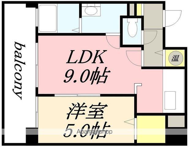 オタルベイサイドシティ7棟(1LDK/1階)の間取り写真