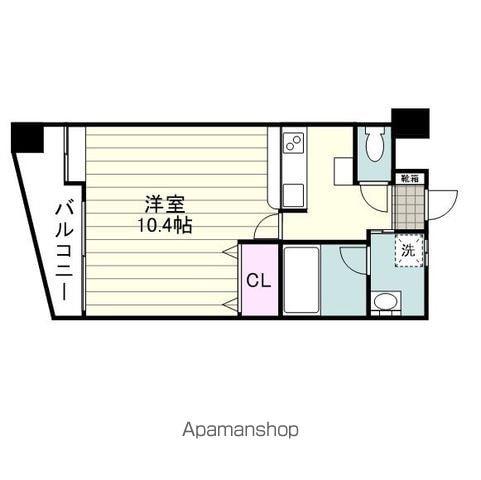 MBC不動産谷山ビル(1K/7階)の間取り写真