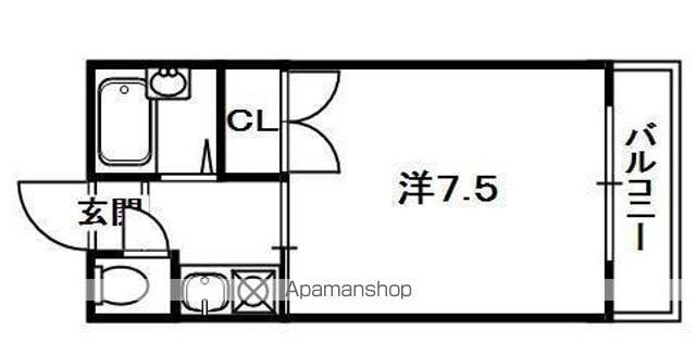 MPLAZA津田駅前八番館(1K/2階)の間取り写真