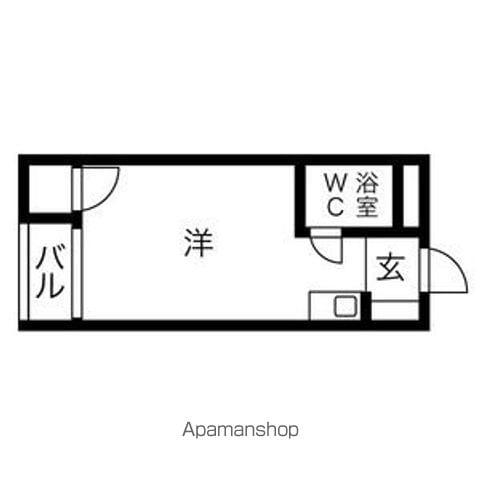 プレアール上神田(ワンルーム/1階)の間取り写真