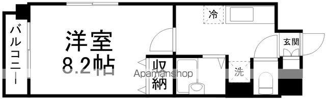 サンヴァーリオ新田駅前Ⅱ(1K/7階)の間取り写真
