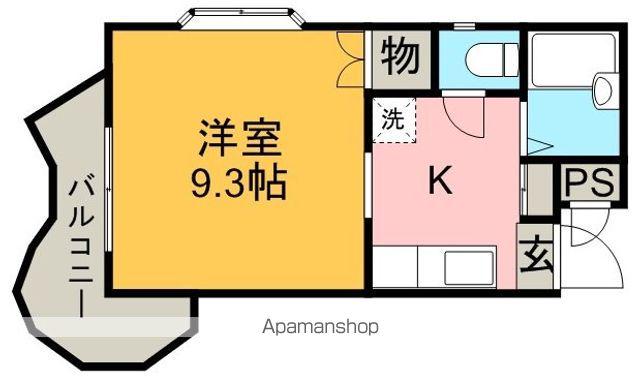 ルミネ松本(1K/2階)の間取り写真