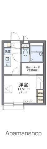 レオパレスディアコート乙島(1K/2階)の間取り写真