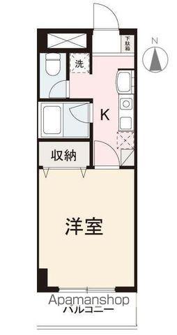 富士ソレイユ(1K/6階)の間取り写真