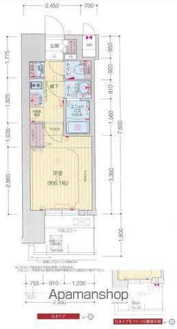 プレサンス大須観音フィエスタ(1K/3階)の間取り写真