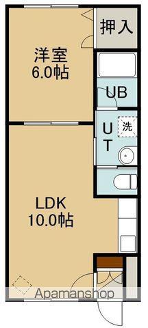 ピュアパレス人見(1LDK/2階)の間取り写真