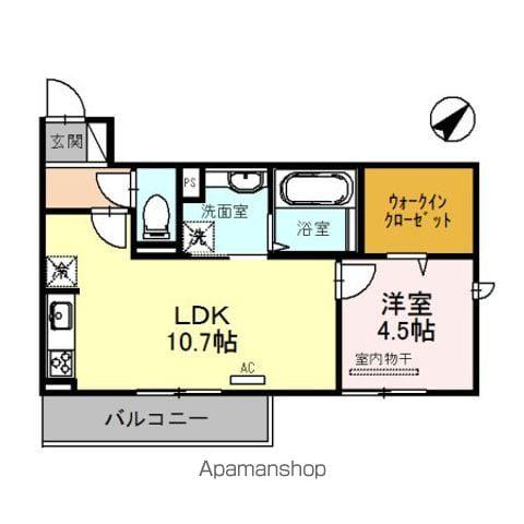 LA LUCE(1LDK/3階)の間取り写真