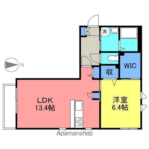 クオーレ(1LDK/1階)の間取り写真