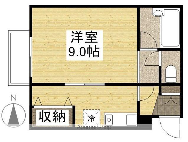 ル・ブラン徳吉町(1K/3階)の間取り写真