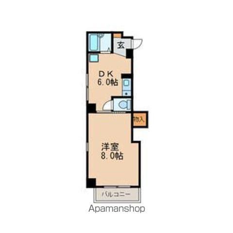 WAKEN HOF(1DK/3階)の間取り写真