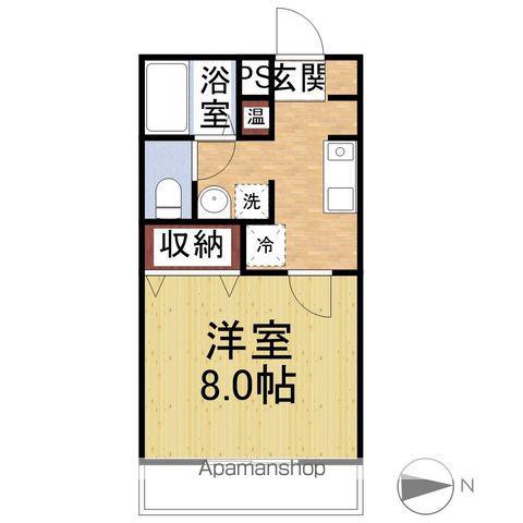 メゾンソレーユ(1K/4階)の間取り写真