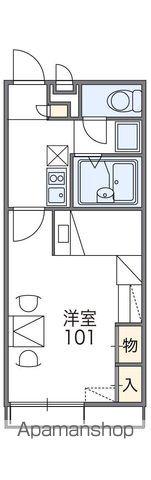 レオパレスHIDAKA(1K/1階)の間取り写真