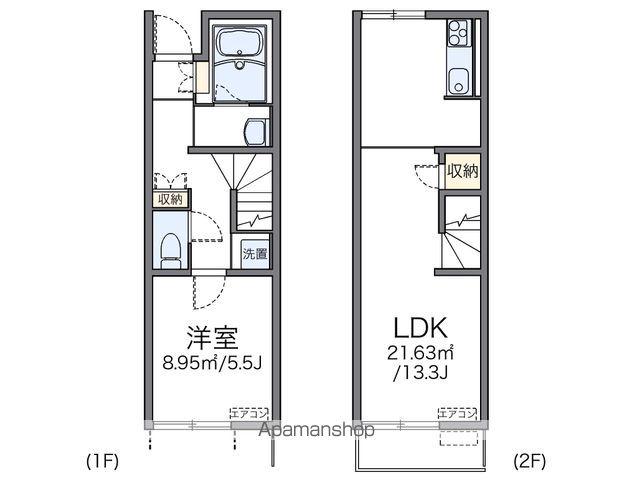 レオネクスト桜道(1LDK/1階)の間取り写真