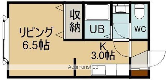 アカデミー36(1K/2階)の間取り写真