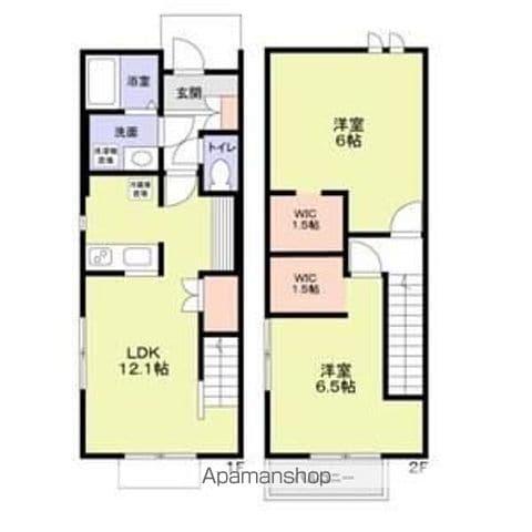 フォレストガーデン原町(2LDK)の間取り写真