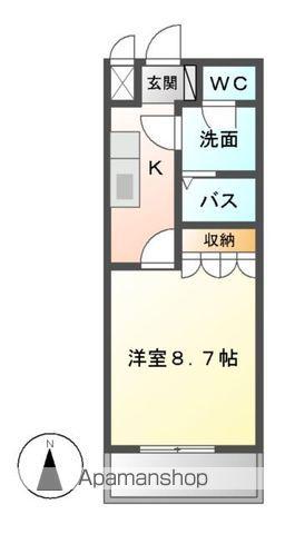 PEAR-COURT(1K/1階)の間取り写真