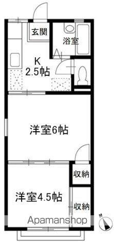 コージーハウス真野(2K/1階)の間取り写真