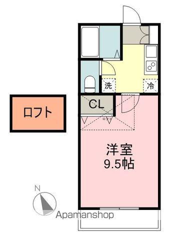 シェロスY・K小松島(1K/1階)の間取り写真
