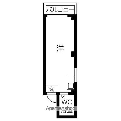 JPアパートメント守口Ⅲ(ワンルーム/4階)の間取り写真