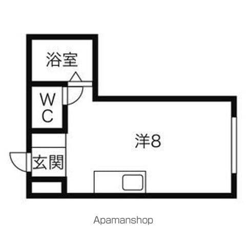 ドリームハウス26(ワンルーム/2階)の間取り写真