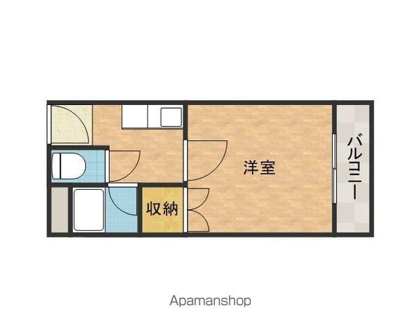 本町8番館(1K/2階)の間取り写真