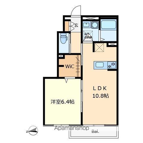 ALVA.B(1LDK/1階)の間取り写真