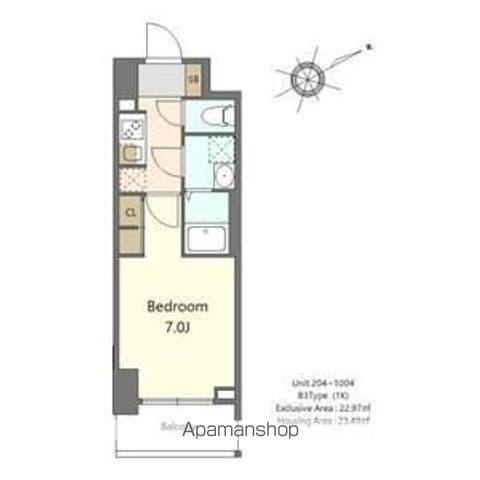 S-RESIDENCE堺浜寺AXIAL(1K/10階)の間取り写真