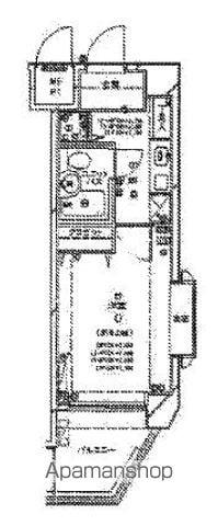 ダイヤモンドスクエア桜台(1K/2階)の間取り写真