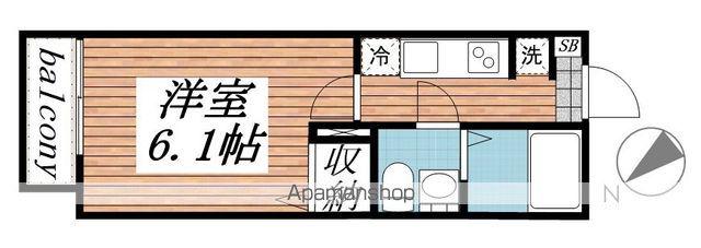 PRECIOUS EARTH稲毛区稲毛(1K/3階)の間取り写真