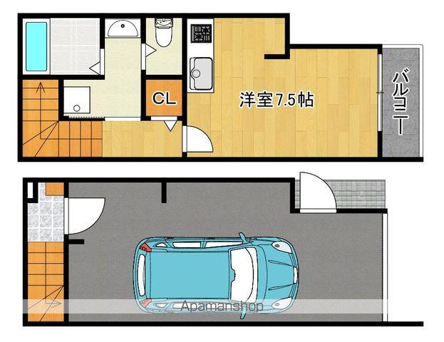 南海電鉄高野線 初芝駅 徒歩11分 2階建 築1年(ワンルーム)の間取り写真