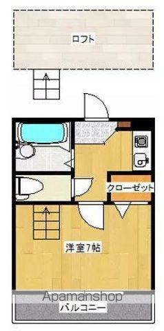 ラポール太田下町(1K/2階)の間取り写真