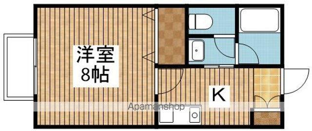 プロムナード(1K/2階)の間取り写真