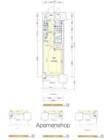 プレサンスジェネ千種内山2(1K/7階)の間取り写真