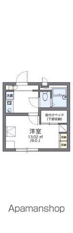 レオパレスルート4セイジィ(1K/1階)の間取り写真