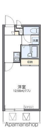 レオパレス川西(1K/2階)の間取り写真