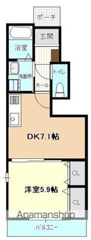 MAJE(1DK/1階)の間取り写真