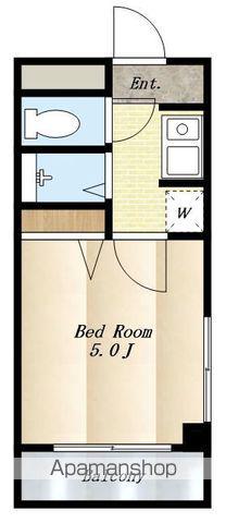 アクトオン(1K/3階)の間取り写真