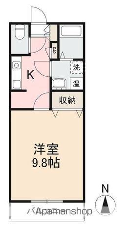 エトワール木太(1K/2階)の間取り写真