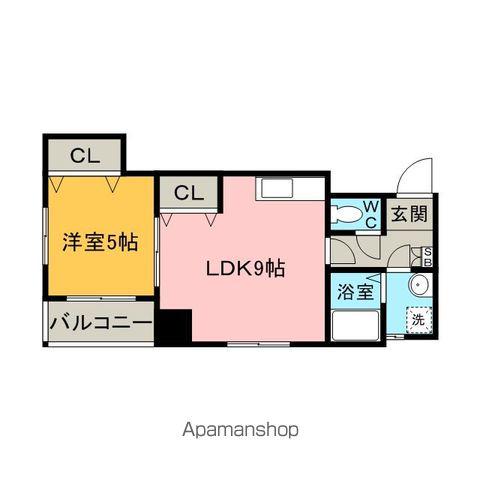 ロイヤル神屋71(1LDK/5階)の間取り写真