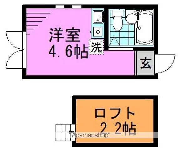 アーバンプレイス方南町(ワンルーム/2階)の間取り写真
