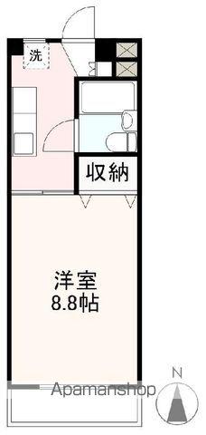 プレアール仏生山Ⅰ・Ⅱ(1K/2階)の間取り写真