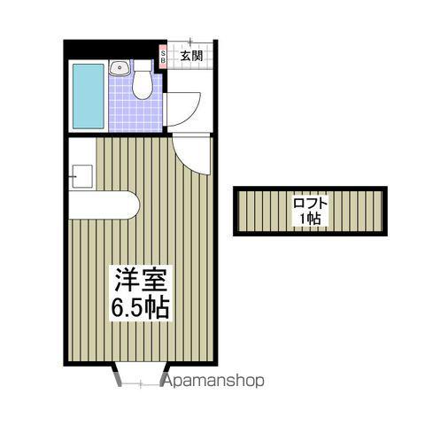 ベルピア・常盤平第11-3(ワンルーム/1階)の間取り写真